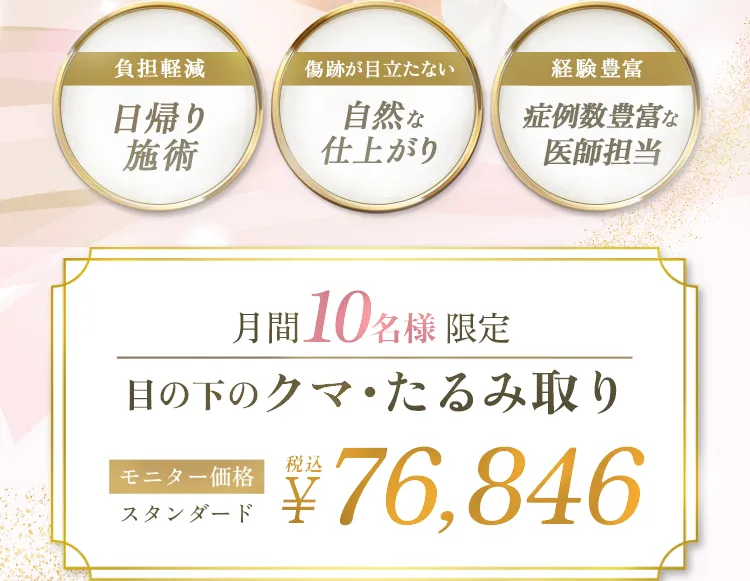 目の下のクマ・たるみ取り アリエル美容クリニック