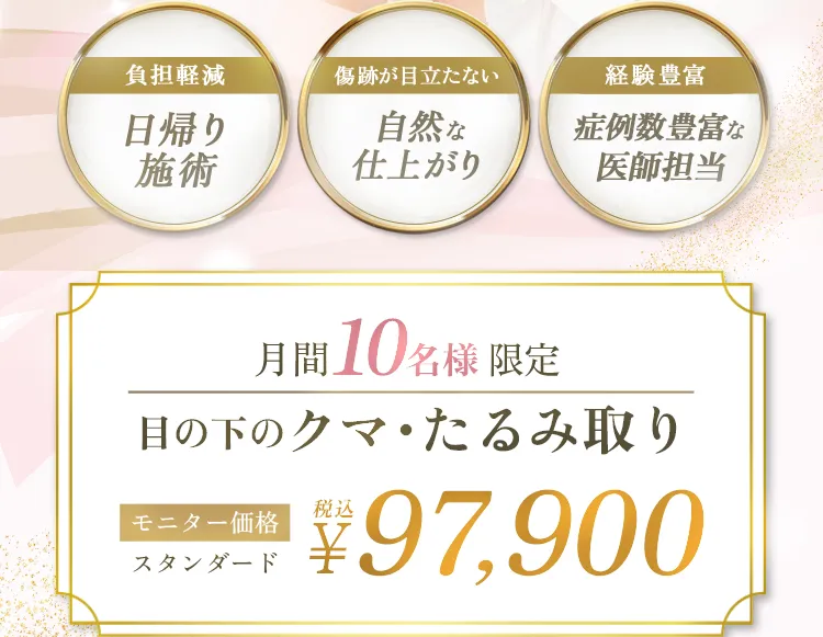 目の下のクマ・たるみ取り アリエル美容クリニック