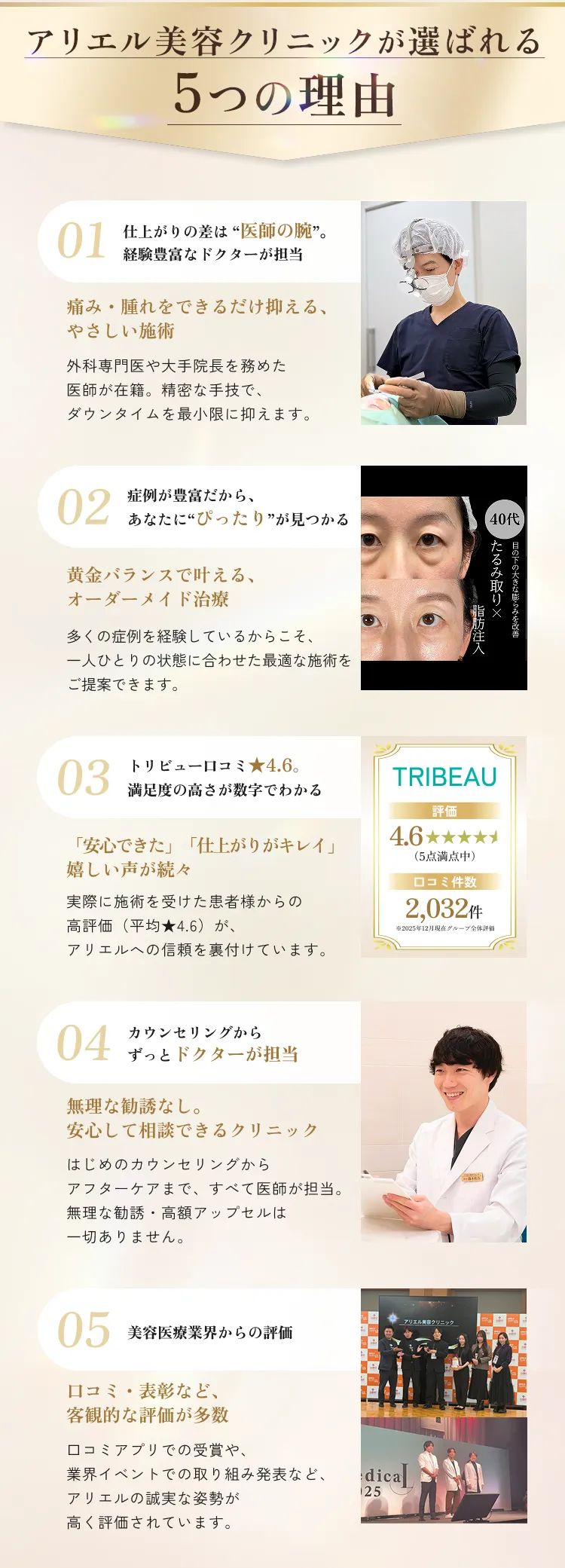 目の下のクマ・たるみ取り アリエル美容クリニック